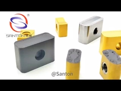 Sisipan Pemecah Chip Baja Cor Dan Tempa Tungsten Carbide 90,4 HRA ISO14001