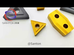 Sisipan Pengupas Dilapisi CVD K05 CNC Untuk Membuat Lubang Karbida Padat