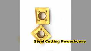 Sisipan Karbida CrTiAIN Untuk Penyelesaian Baja