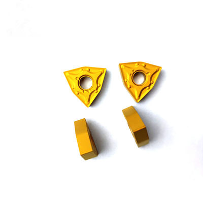 K40 Penggiling Cutter Carbide Inserts Untuk Deep Drilling Guide Block PVD Coated