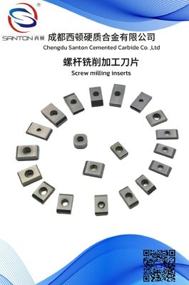 Harga bagus Screw Milling Series Blades Thermal Shock Carbide Milling Tool Inserts Impact Resistant on line