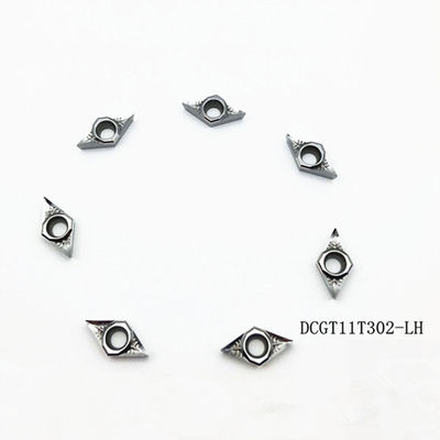 Harga bagus Sisipan Karbida Tungsten DCGT11T304 Keras Merah Untuk Aluminium 92 HRA on line